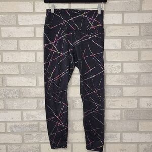 ZYIA  Active Rainbow Abstract Lines Leggings Size 6-8